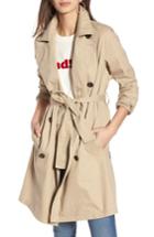 Women's Madewell Abroad Trench Coat, Size - Beige