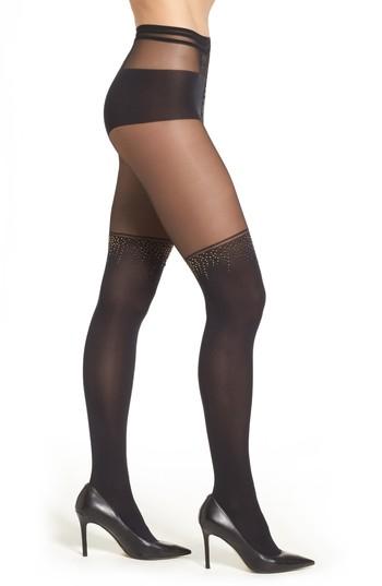 Women's Oroblu Studded Tights - Black
