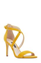 Women's Nine West Mydebut Strappy Sandal .5 M - Yellow