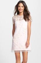 Women's Ted Baker London 'findon' Embellished Silk Organza Dress - Pink