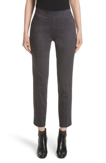 Women's Akris Punto Franca Polka Dot Stretch Cotton Pants