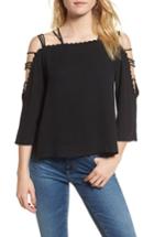 Women's Ella Moss Stella Strappy Cold Shoulder Blouse - Black