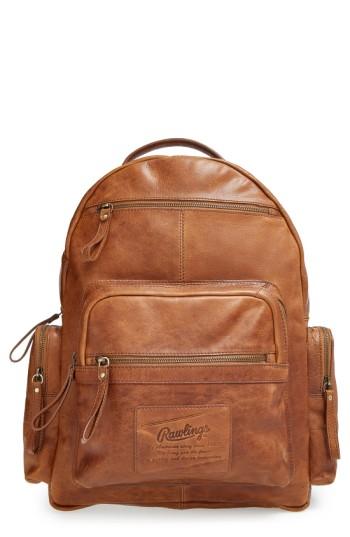 Men's Rawlings 'rugged' Leather Backpack -