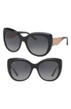 Women's Bvlgari 57mm Polarized Gradient Sunglasses - Black