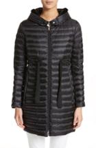 Women's Moncler Barbel Hooded Down Coat With Genuine Mink Fur Trim - Black