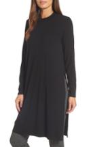 Women's Eileen Fisher Crewneck Stretch Knit Caftan - Black