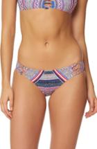Women's Red Carter Boho Festival Bikini Bottoms - Coral