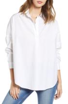 Women's French Connection Rhodes Poplin Shirt - White