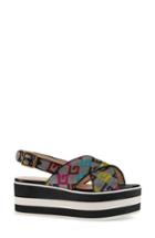 Women's Gucci Peggy Flatform Sandal .5us / 38.5eu - Metallic