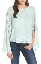 Women's Leith Puff Flared Sleeve Blouse - Blue/green