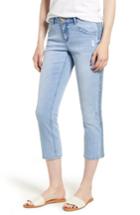 Women's Wit & Wisdom Embroidered Side Seam Crop Jeans - Blue