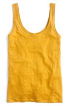 Women's J.crew Scoop Neck Linen Tank Top, Size - Yellow