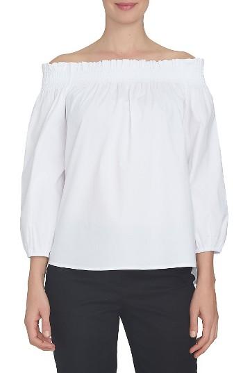 Women's Cece Poplin Off The Shoulder Blouse