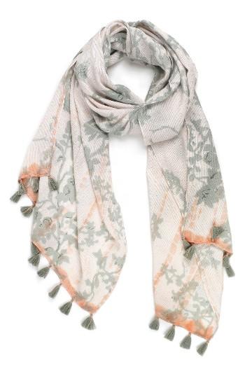 Women's Michael Stars Tie Dye Garden Scarf, Size - Blue