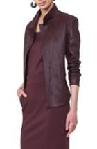 Women's Akris Punto Leather Front Jacket