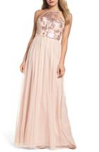 Women's Amsale Sheridan Sequin Halter Dress - Pink