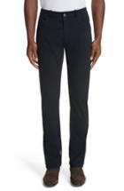 Men's Canali Stretch Cotton Five-pocket Trousers R Eu - Blue