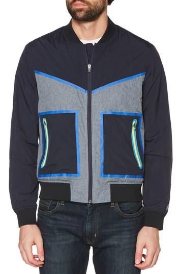 Men's Original Penguin Seam Seal Taped Bomber - Blue