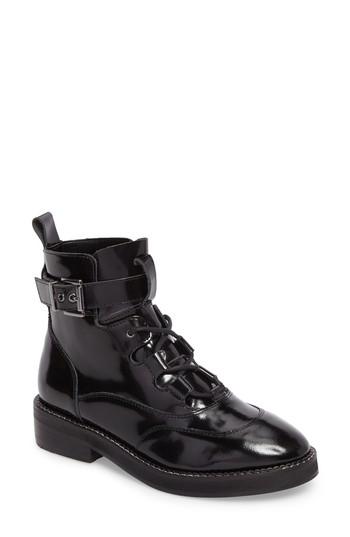 Women's Steve Madden Braxton Moto Boot M - Black