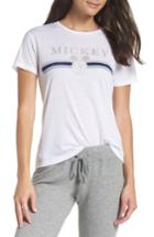 Women's David Lerner Gold Mickey Short Sleeve Tee - White