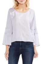 Women's Vince Camuto Ruffle Sleeve Blouse, Size - Purple