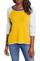 Women's Caslon Colorblock Sweater, Size - Yellow