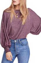 Women's Free People Willow Thermal Top - Burgundy