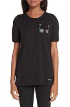 Women's Dolce & Gabbana Scuba Embroidery Tee Us / 40 It - Black
