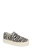 Women's Jslides Harry Genuine Calf Hair Slip-on Sneaker .5 M - Black