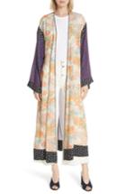 Women's Elizabeth And James Shawna Floral Patchwork Silk Kimono - Purple