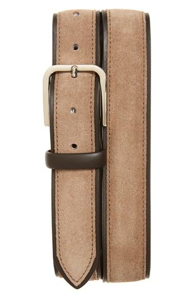 Men's Canali Suede Belt