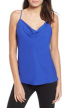 Women's Socialite Cowl Neck Tank - Blue