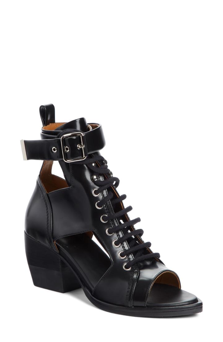 Women's Chloe Rylee Cutout Open Toe Boot .5us / 36.5eu - Black