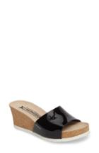 Women's Mephisto Lise Platform Wedge Sandal M - Black