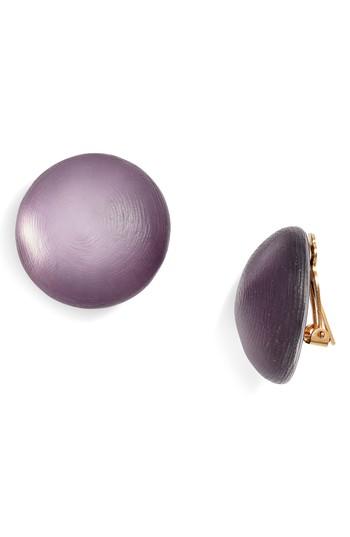 Women's Alexis Bittar Lucite Medium Dome Clip Earrings