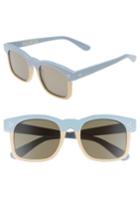 Women's Wildfox Gaudy Zero 51mm Flat Square Sunglasses - Baby Blue-cream