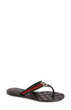 Women's Gucci 'gg' Logo Sandal Us / 34eu - Black