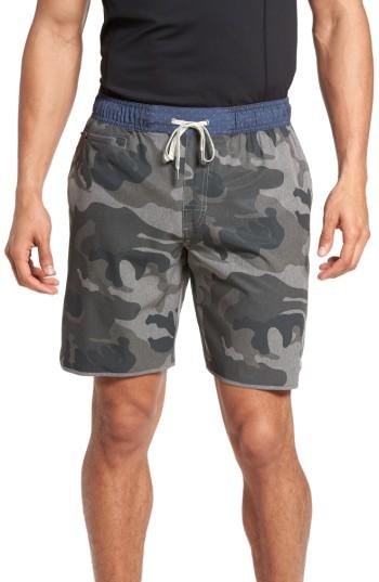 Men's Vuori Banks Performance Hybrid Shorts, Size - Grey