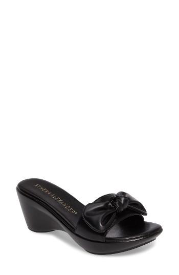 Women's Athena Alexander Pattye Knotted Slide Sandal M - Black
