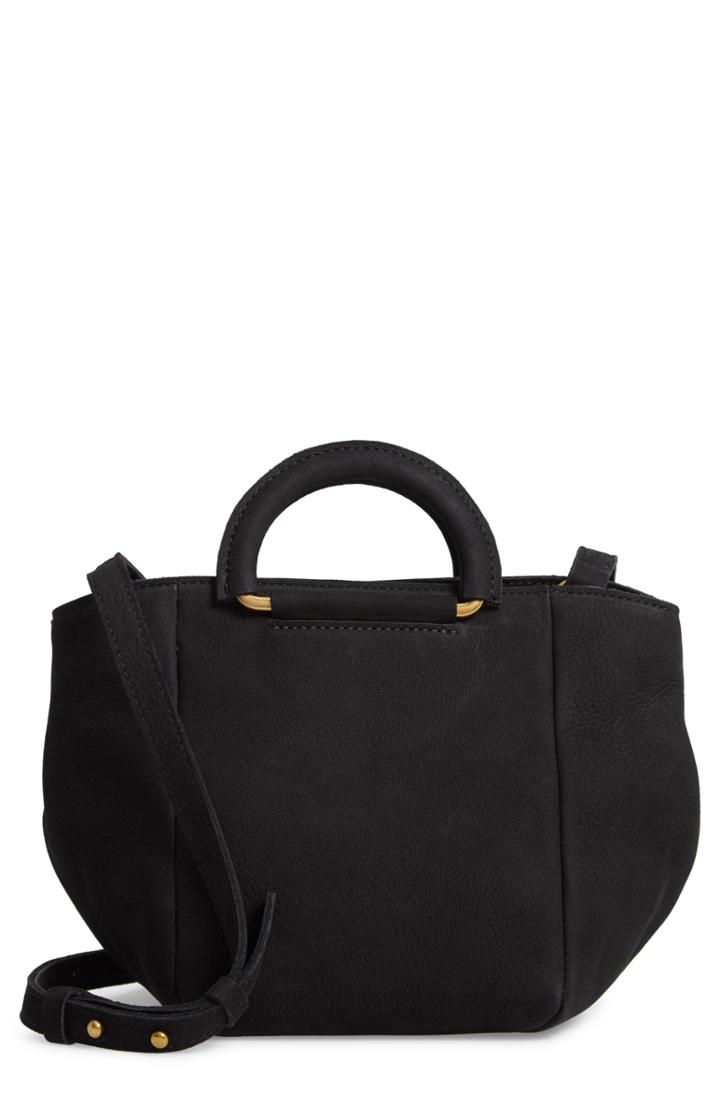 Madewell D-ring Handle Leather Mini Bag - Black