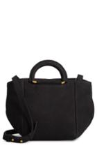 Madewell D-ring Handle Leather Mini Bag - Black