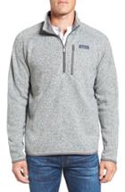 Men's Patagonia 'better Sweater' Quarter Zip Pullover, Size - Grey