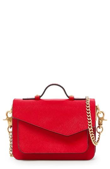 Botkier Mini Cobble Hill Calfskin Leather Crossbody Bag - Red