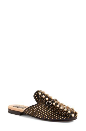 Women's Gucci Princetown Studded Loafer Mule Us / 38eu - Black