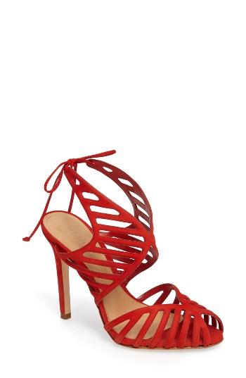 Women's Schutz Anamelia Strappy Cage Sandal M - Orange