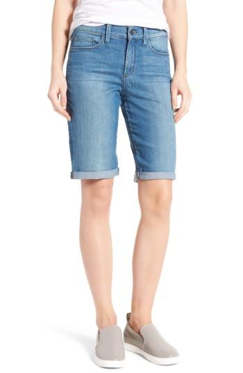 Women's Nydj Briella Stretch Denim Roll Cuff Shorts - Blue