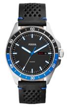 Men's Fossil Sport 54 Leather Strap Watch, 44mm