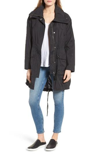 Women's Derek Lam 10 Crosby Foil Lined Fishtail Anorak