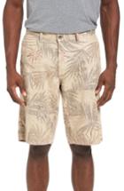 Men's Original Paperbacks Havana Print Linen Shorts - Beige