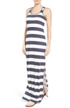 Women's Michael Michael Kors Rugby Stripe Tank Maxi Dress - Blue